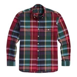 Polo Ralph Lauren Classic Fit Plaid Oxford Shirt Pocket Plaid Multi Mens 2XLT NE